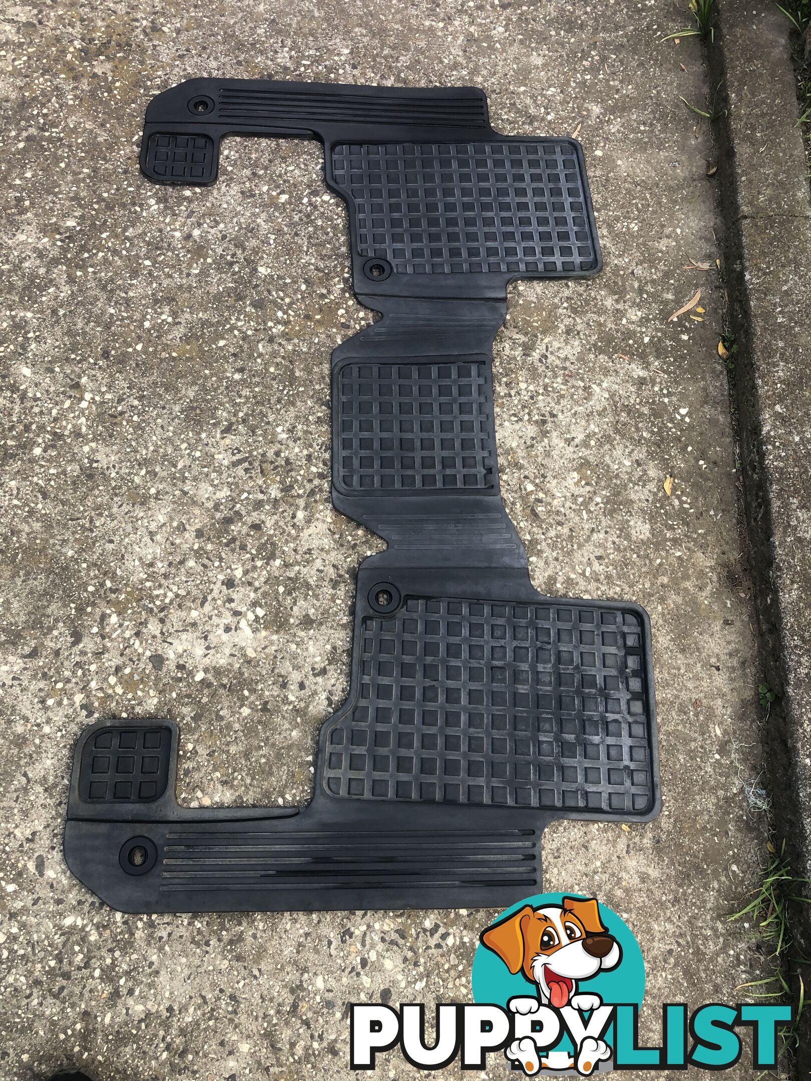 landrover discovery 3 rear rubber floor matts