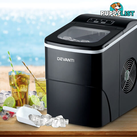 Devanti Portable Ice Maker – Ideal for Home Bars and Parties