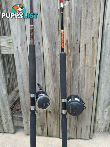 Boat fishing rods