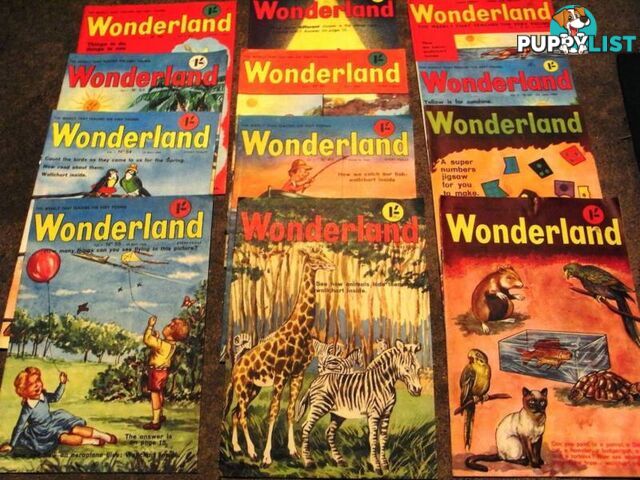 VINTAGE WONDERLAND 1966 X12 ISSUES MINT CONDITION