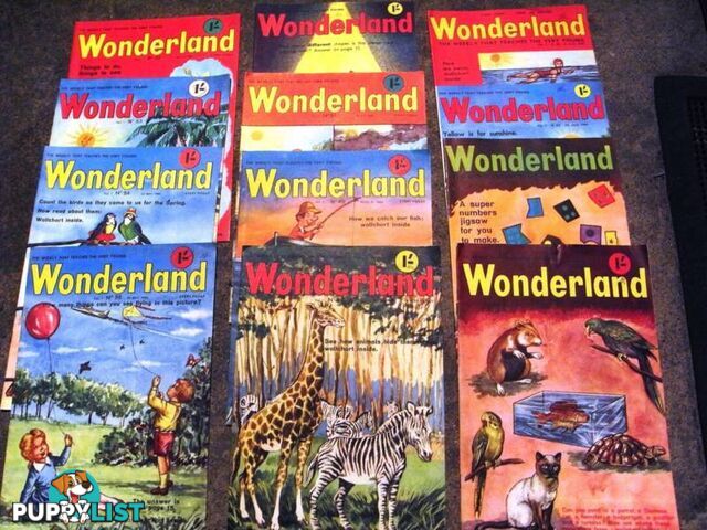 VINTAGE WONDERLAND 1966 X12 ISSUES MINT CONDITION