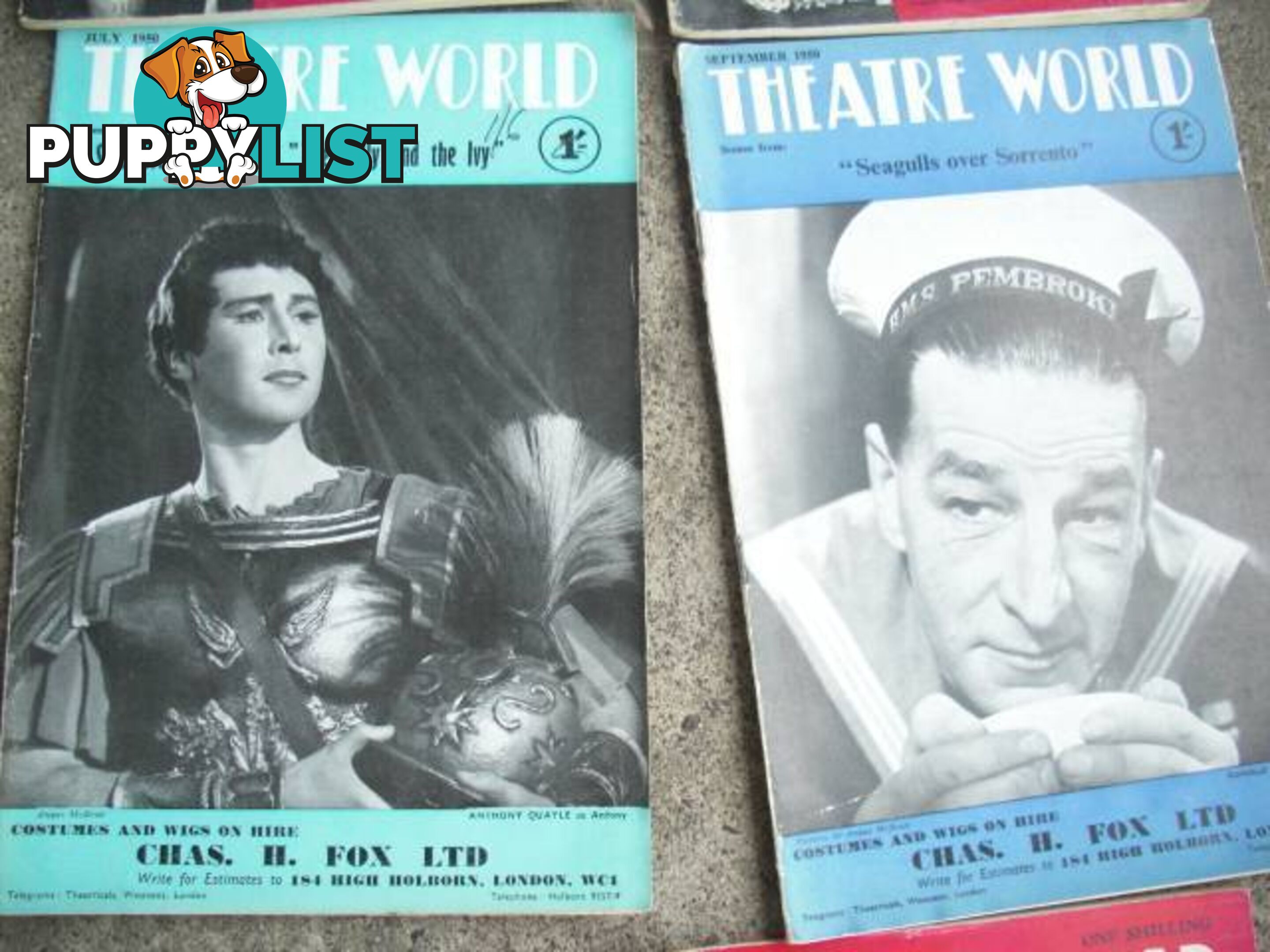 VINTAGE THEATRE WORLD******1950 1960 20 ISSUES GOOD CONDITION