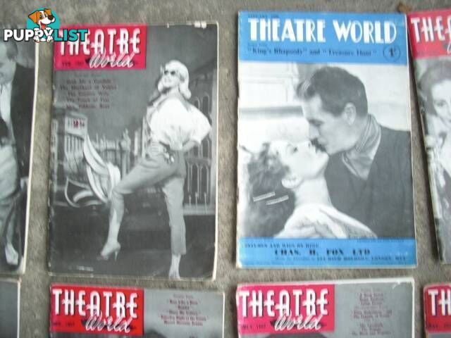 VINTAGE THEATRE WORLD******1950 1960 20 ISSUES GOOD CONDITION