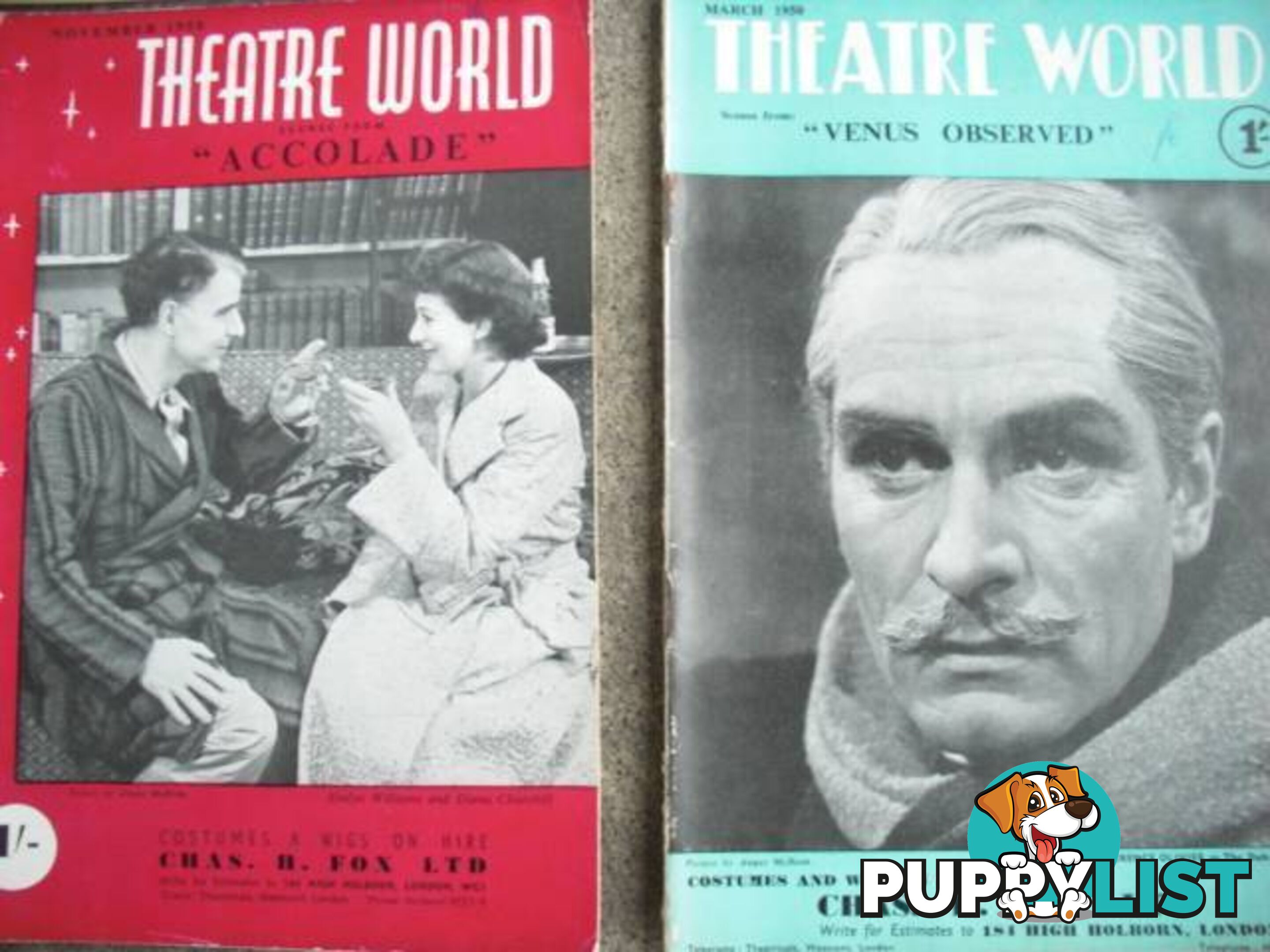 VINTAGE THEATRE WORLD******1950 1960 20 ISSUES GOOD CONDITION