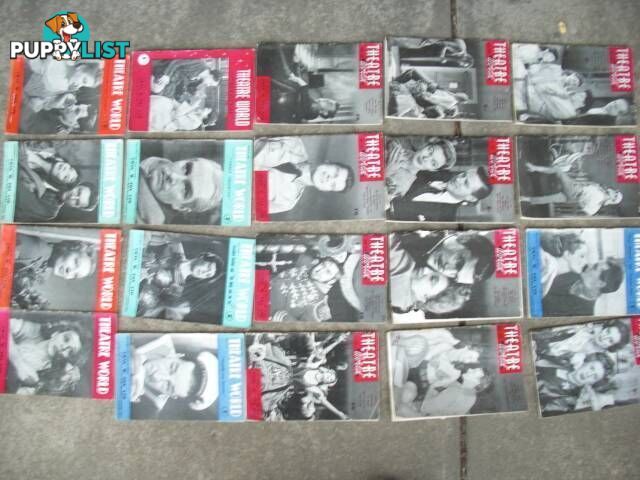 VINTAGE THEATRE WORLD******1950 1960 20 ISSUES GOOD CONDITION