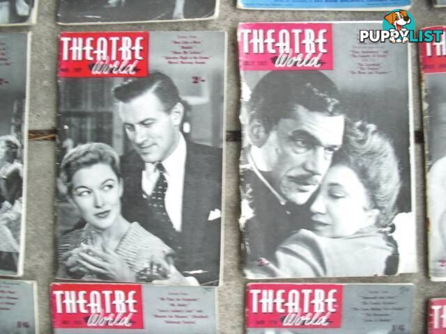 VINTAGE THEATRE WORLD******1950 1960 20 ISSUES GOOD CONDITION