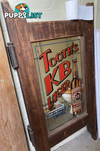 Wanted: TOOTHS KB LAGER MIRRORS AND SIGNS