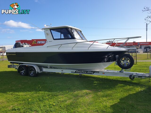 2050 750 HARD TOP NORTHBANK, TWIN 200HP MERCURY V6 & EASY TOW ALLUMINIUM TRAILER