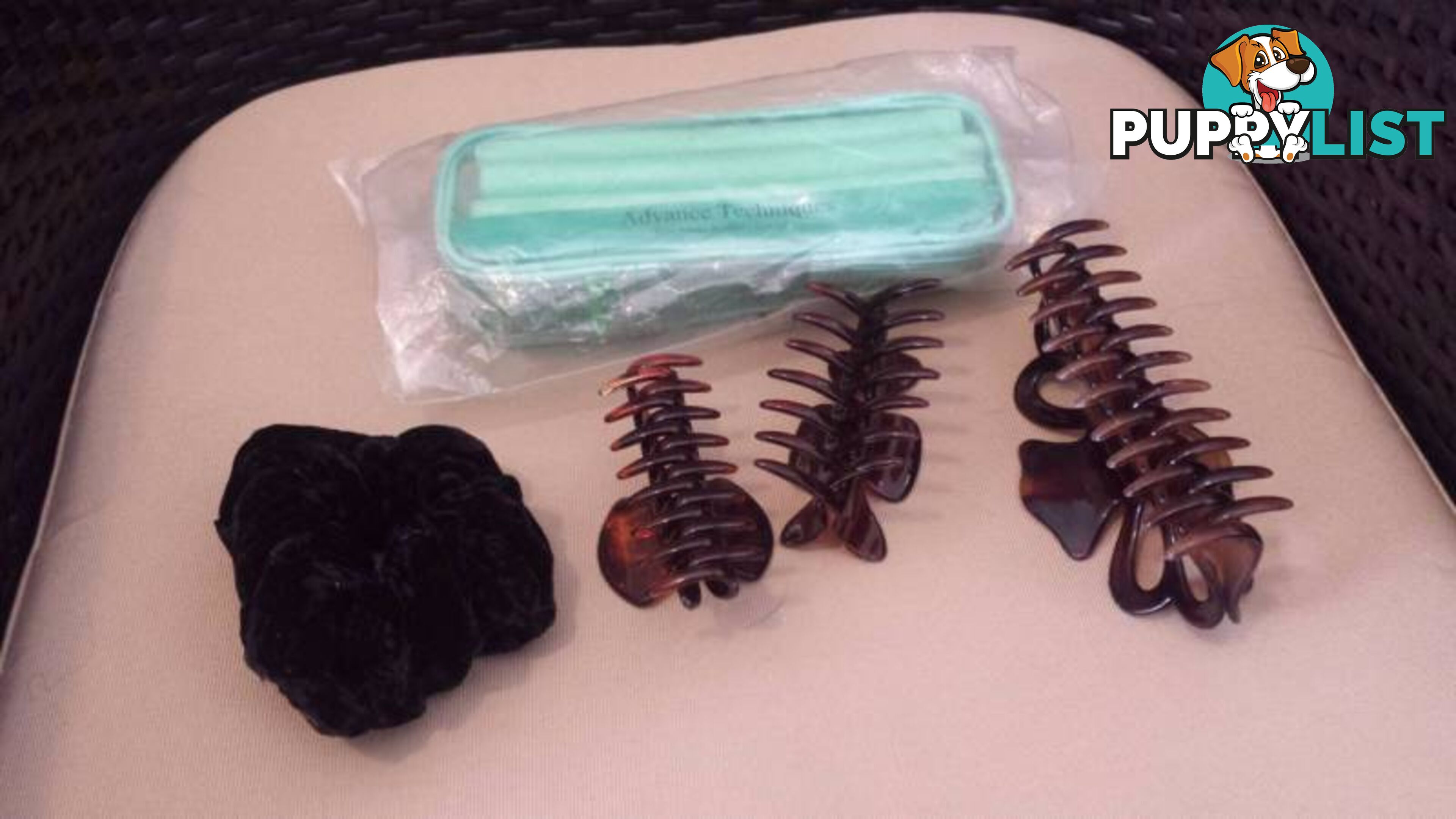 Assorted Hair Clips, Scrunchie and Rollers