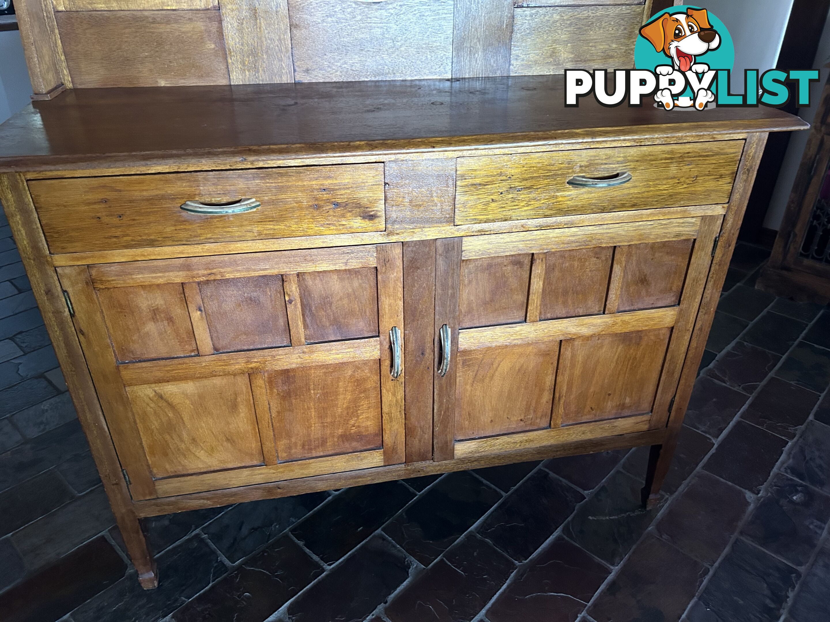 LOVELY VINTAGE 1920’s TIMBER SIDEBOARD with MIRROR