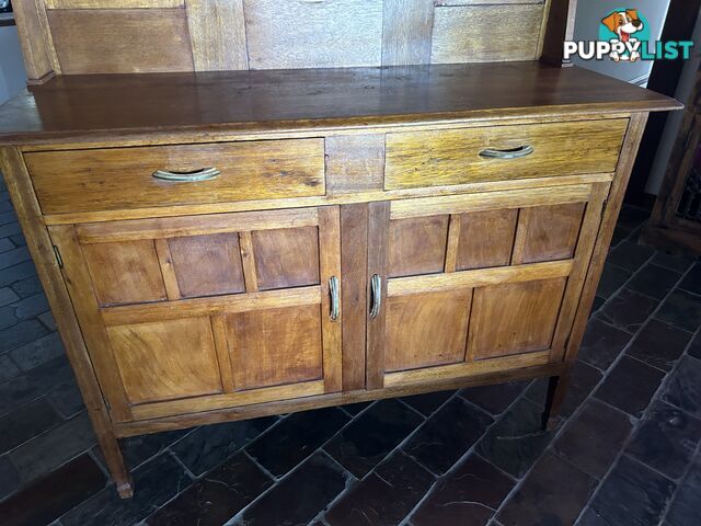 LOVELY VINTAGE 1920’s TIMBER SIDEBOARD with MIRROR