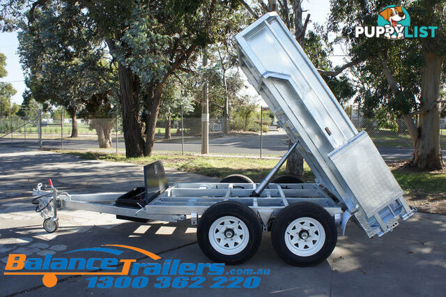 9Ã5 GALVANISED HYDRAULIC TANDEM TIPPER TRAILER ATM 3500KG