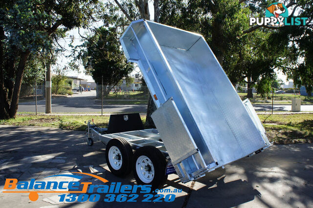 10Ã5 GALVANISED HYDRAULIC TANDEM TIPPER TRAILER ATM 3500KG