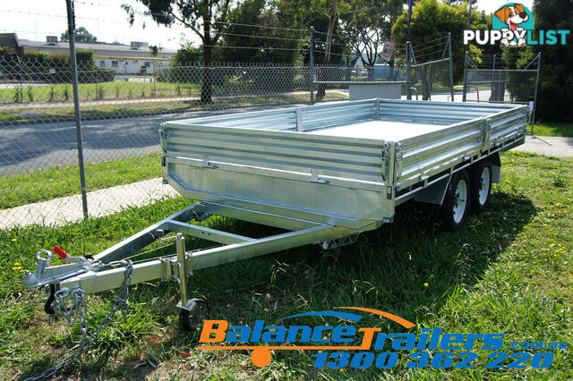 14Ã7 HEAVY DUTY FULLY WELDED FLAT TOP TANDEM TRAILER ATM 3500KG