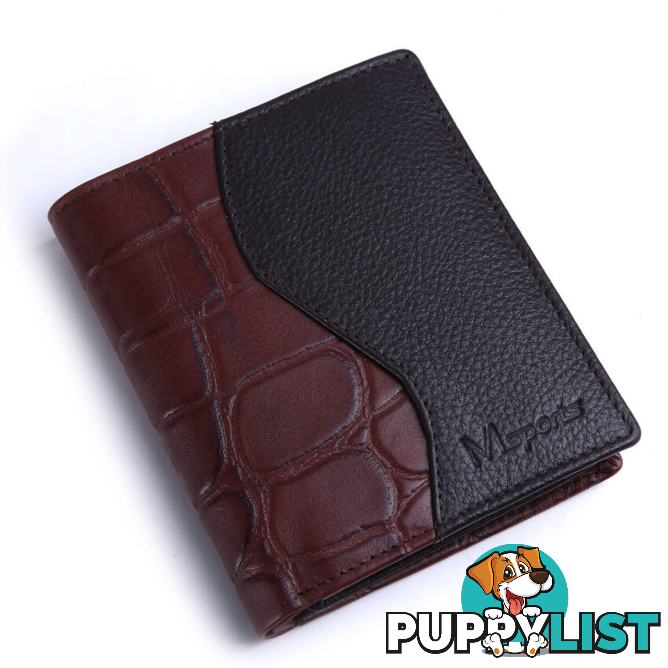 MS4 GENUINE COWHIDE LEATHER MENS SPORT WALLET