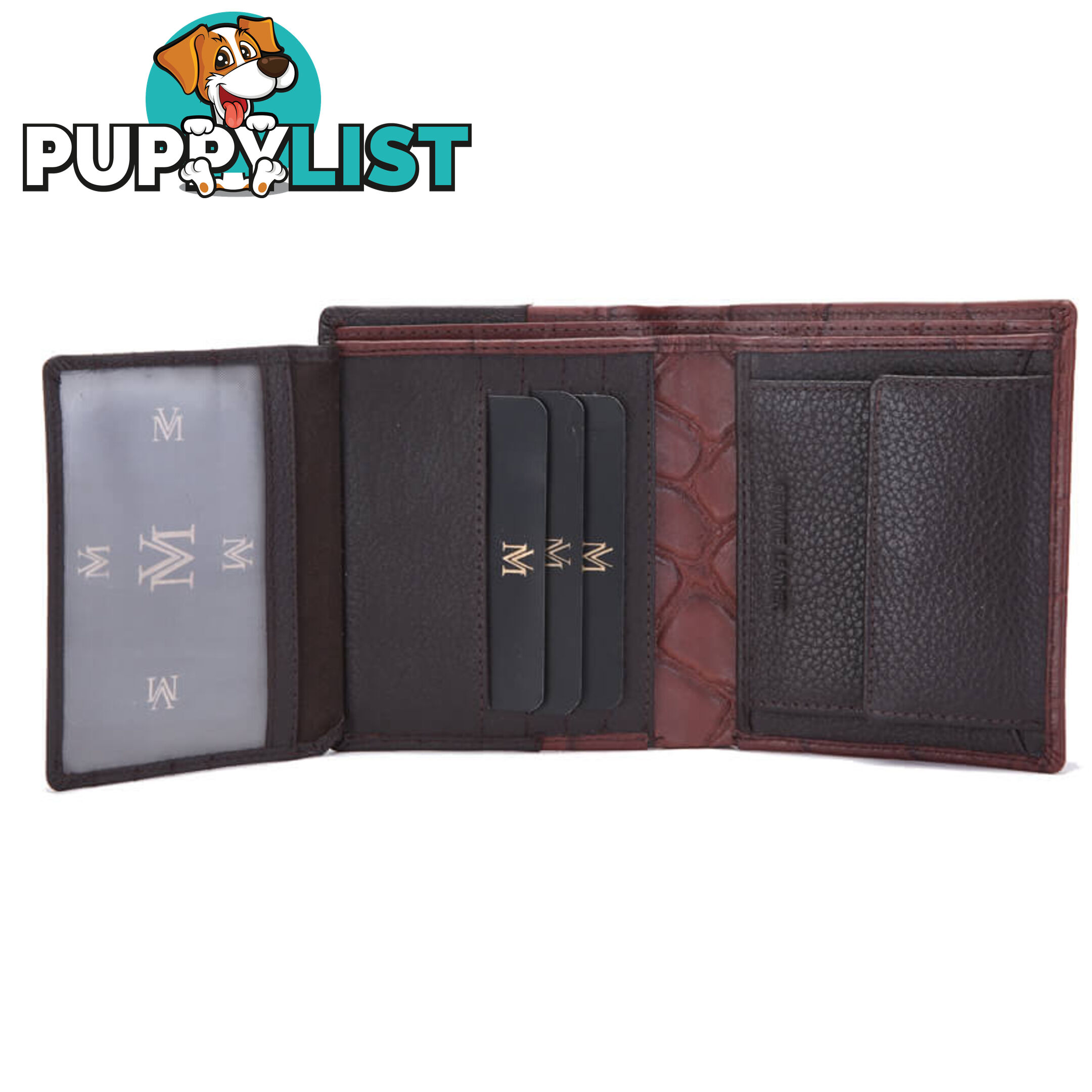 MS4 GENUINE COWHIDE LEATHER MENS SPORT WALLET