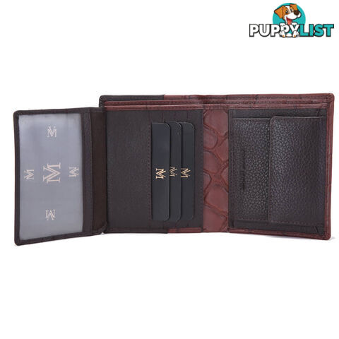 MS4 GENUINE COWHIDE LEATHER MENS SPORT WALLET