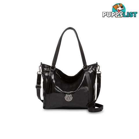 TOSCA Black Womens Genuine Leather Tote Bag