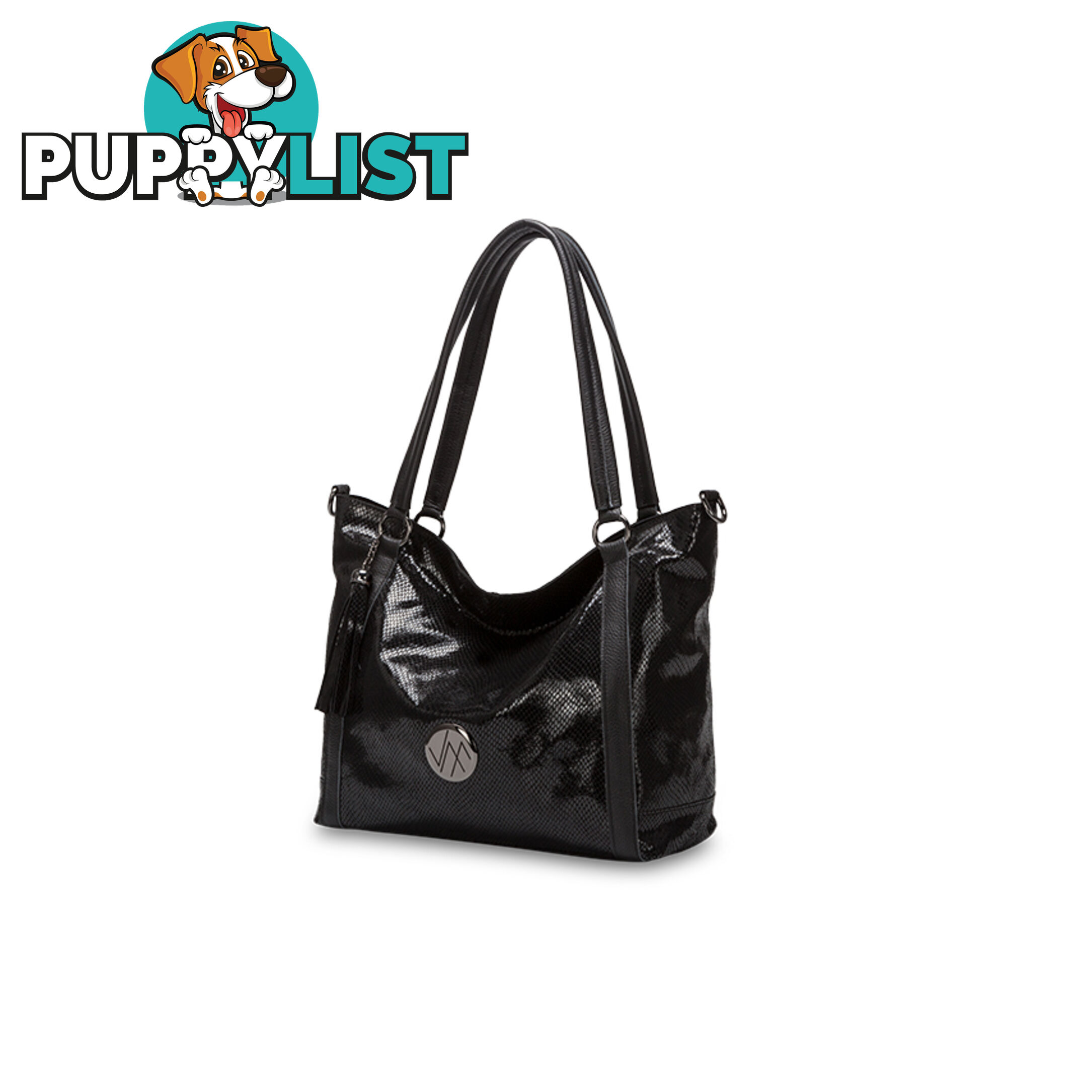 TOSCA Black Womens Genuine Leather Tote Bag