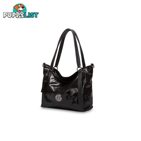 TOSCA Black Womens Genuine Leather Tote Bag