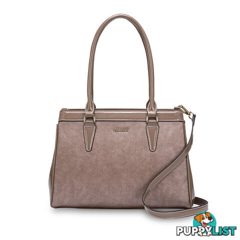 Meredith Mushroom Brown Womens Fashion Work Handbag