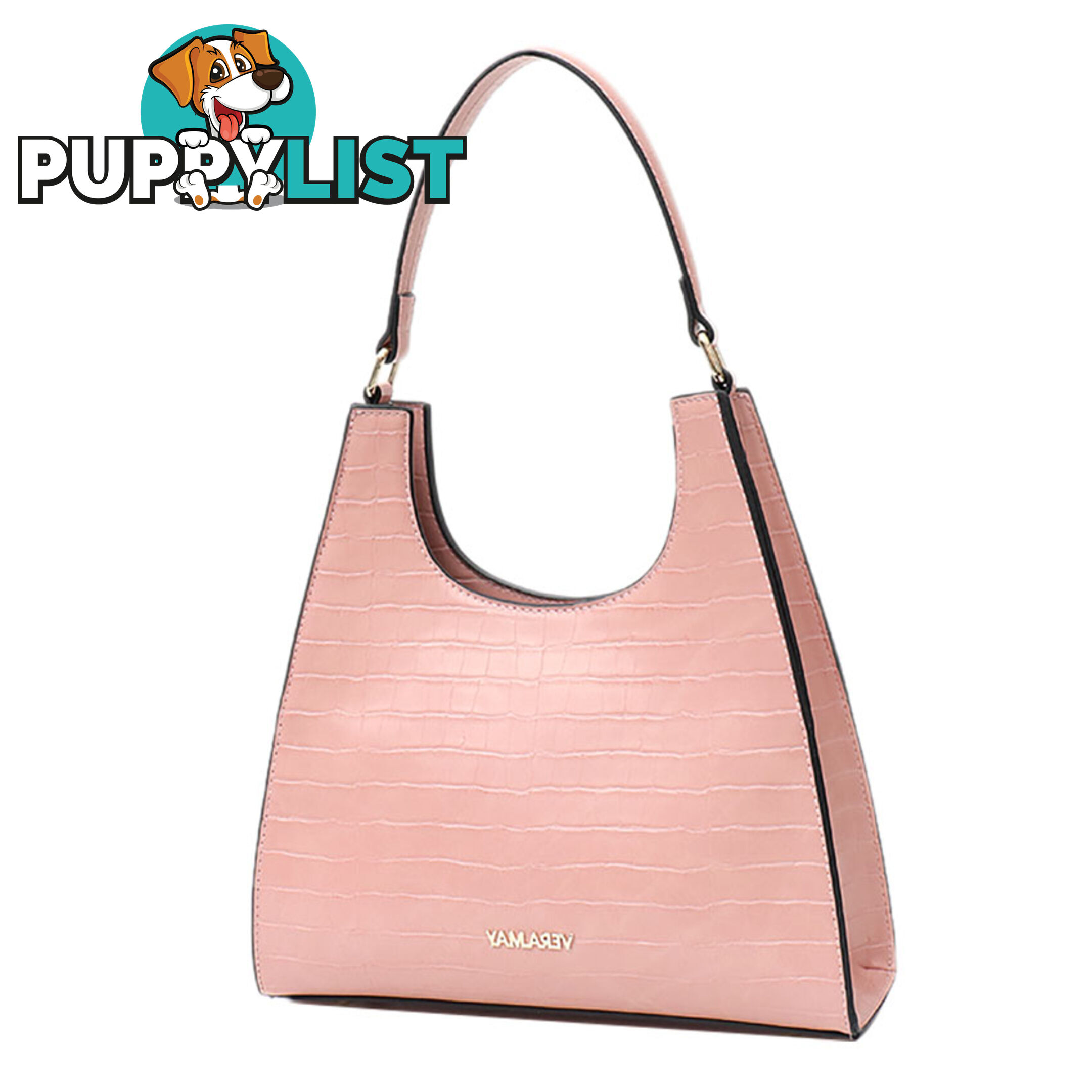 ASHLEY PINK FAUX LEATHER WOMENS HANDBAG