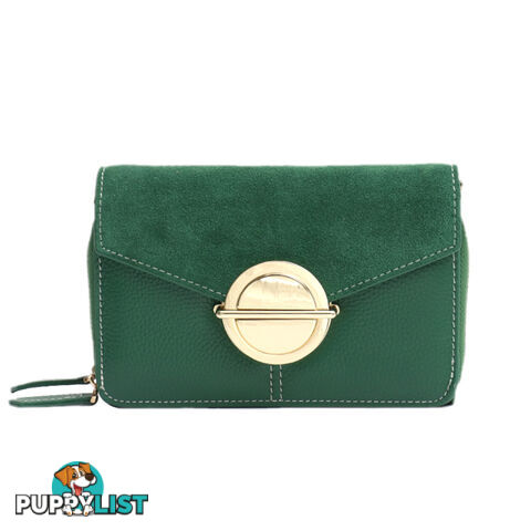 BERNIE GREEN GENUINE LEATHER LADIES HANDBAG