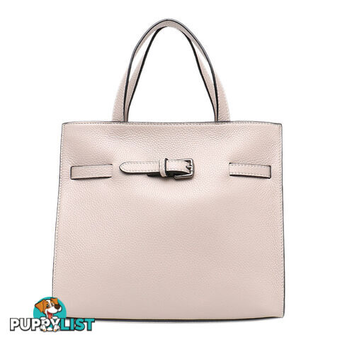 KIND BEIGE GENUINE LEATHER WOMENS HANDBAG