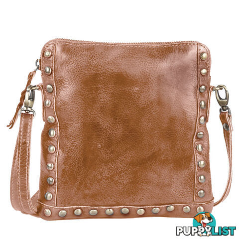 WEST TAN GENUINE LEATHER LADIES HANDBAG