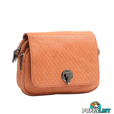 JAYNE TAN GENUINE LEATHER LADIES CROSS BODY HANDBAG