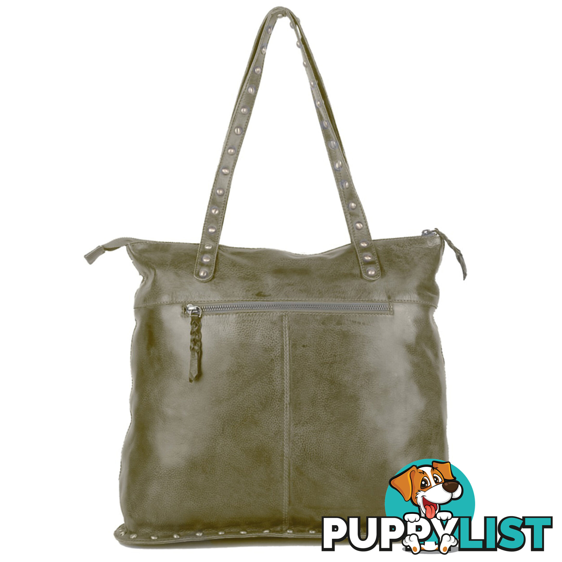 WELLINGTON OLIVE GENUINE LEATHER LADIES HANDBAG