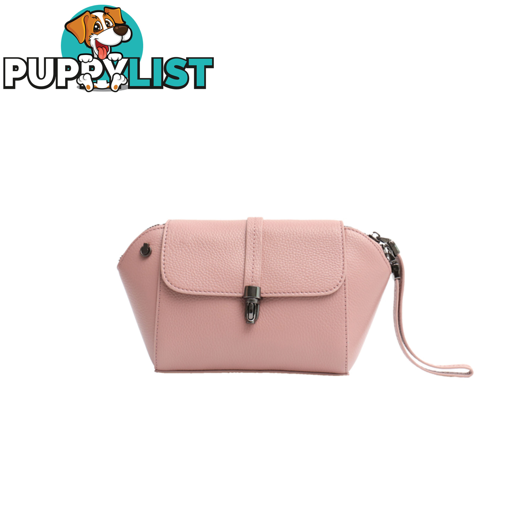 KARMEL PINK GENUINE LEATHER LADIES SMALL HANDBAG