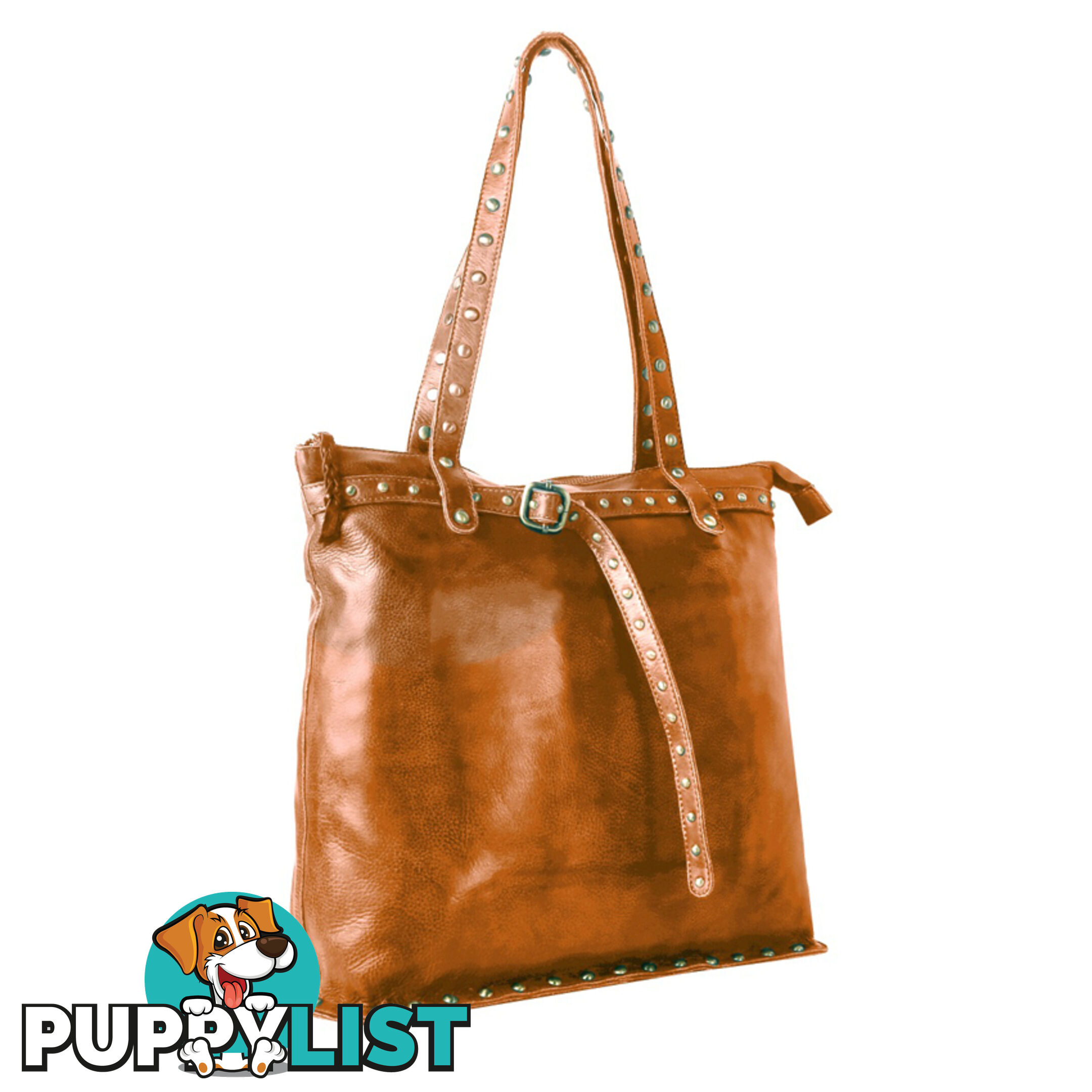 WELLINGTON TAN GENUINE LEATHER LADIES HANDBAG