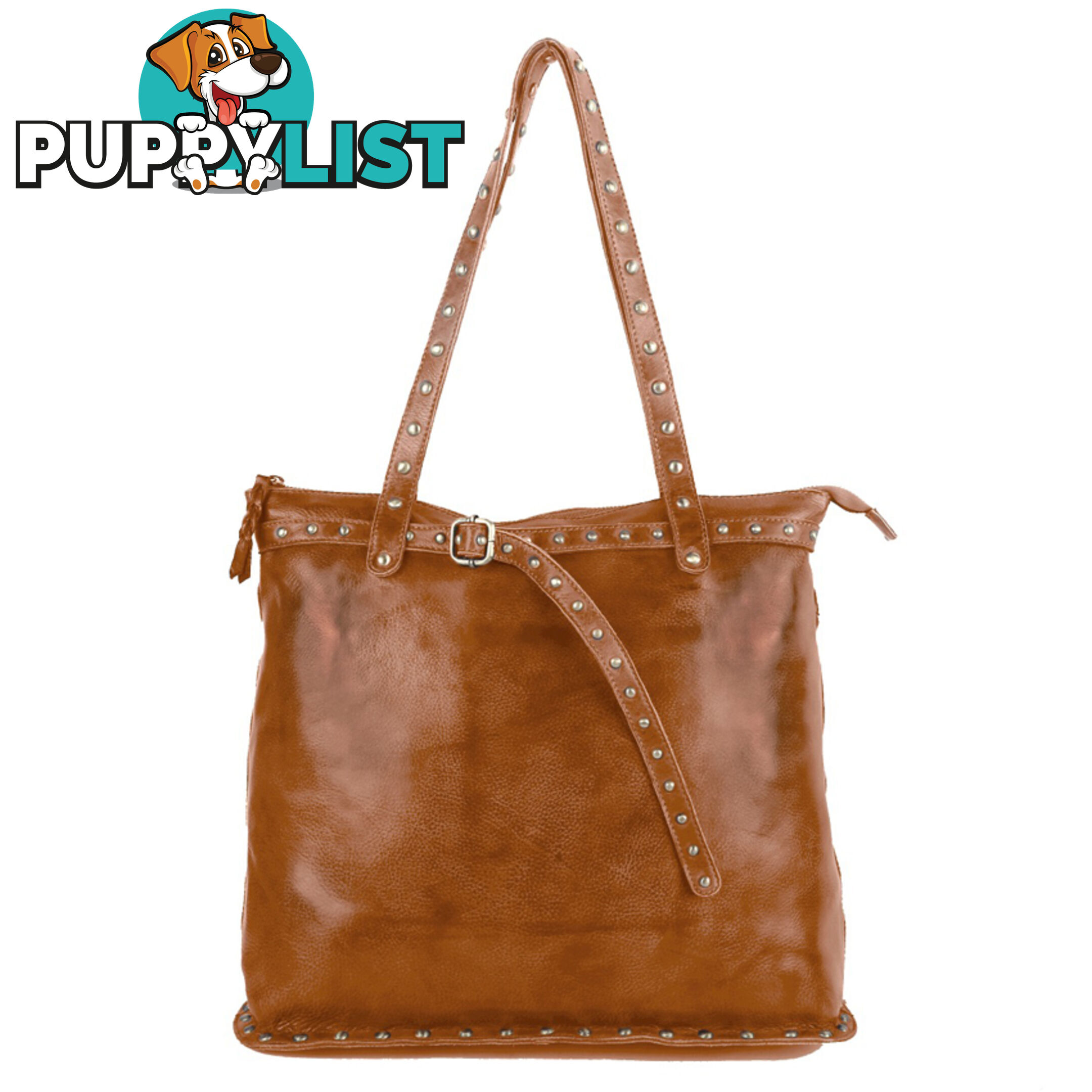 WELLINGTON TAN GENUINE LEATHER LADIES HANDBAG