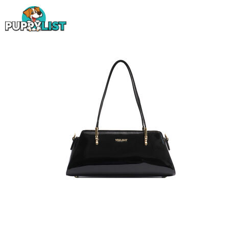 TIANNA BLACK VEGAN LEATHER LADIES HANDBAG