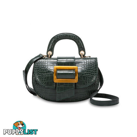 ROSABELLA Emerald Green Croc Womens Fashion  Handbag