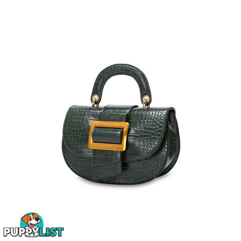 ROSABELLA Emerald Green Croc Womens Fashion  Handbag