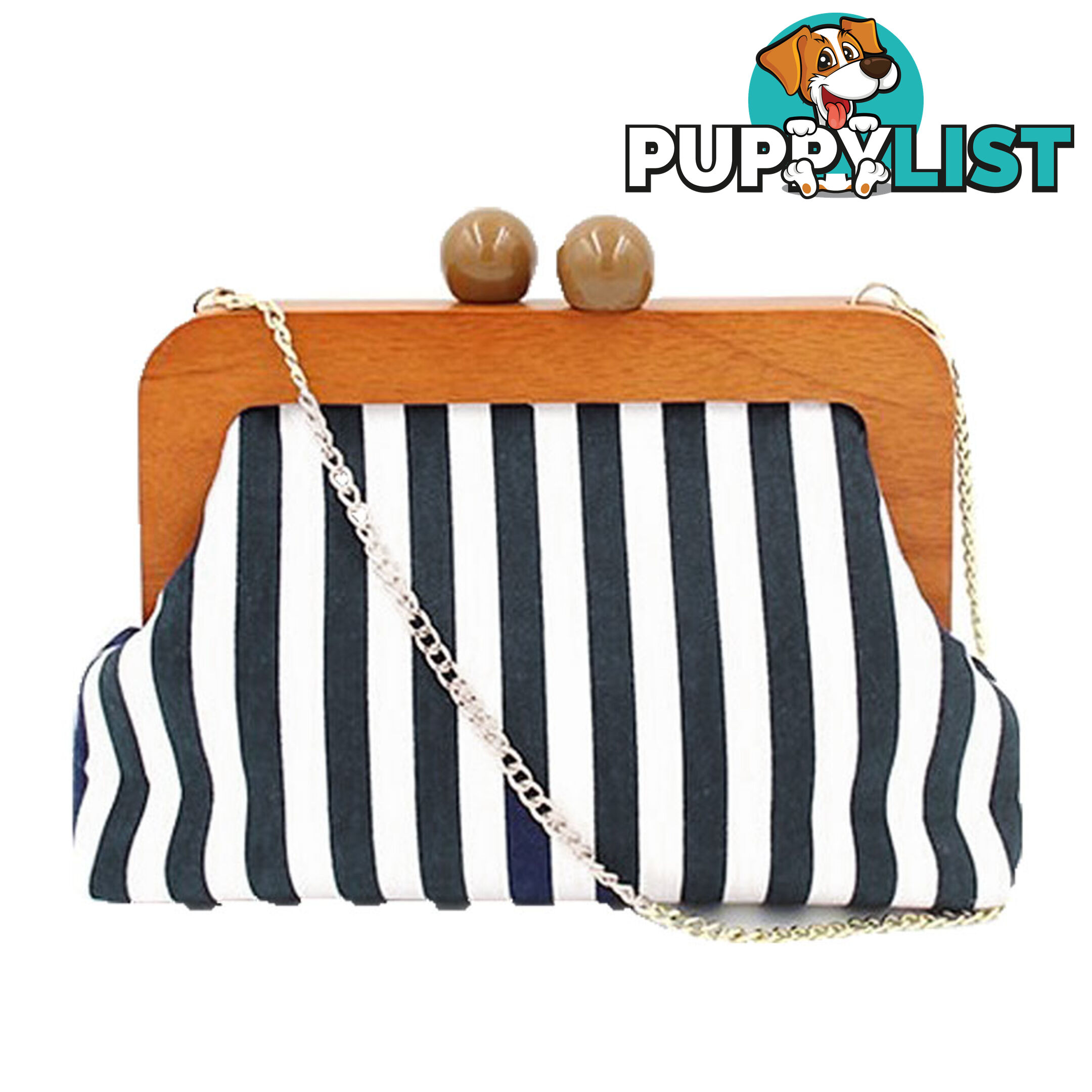 SUNLIT STRIPES WOMEN'S CLUTCH BAG