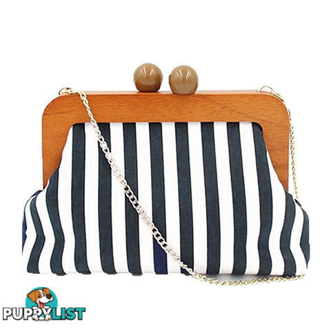 SUNLIT STRIPES WOMEN'S CLUTCH BAG