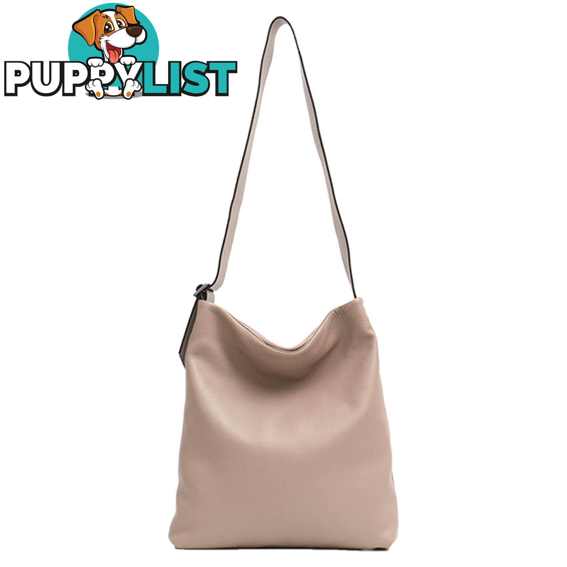 QUINN BEIGE GENUINE LEATHER WOMENS HANDBAG