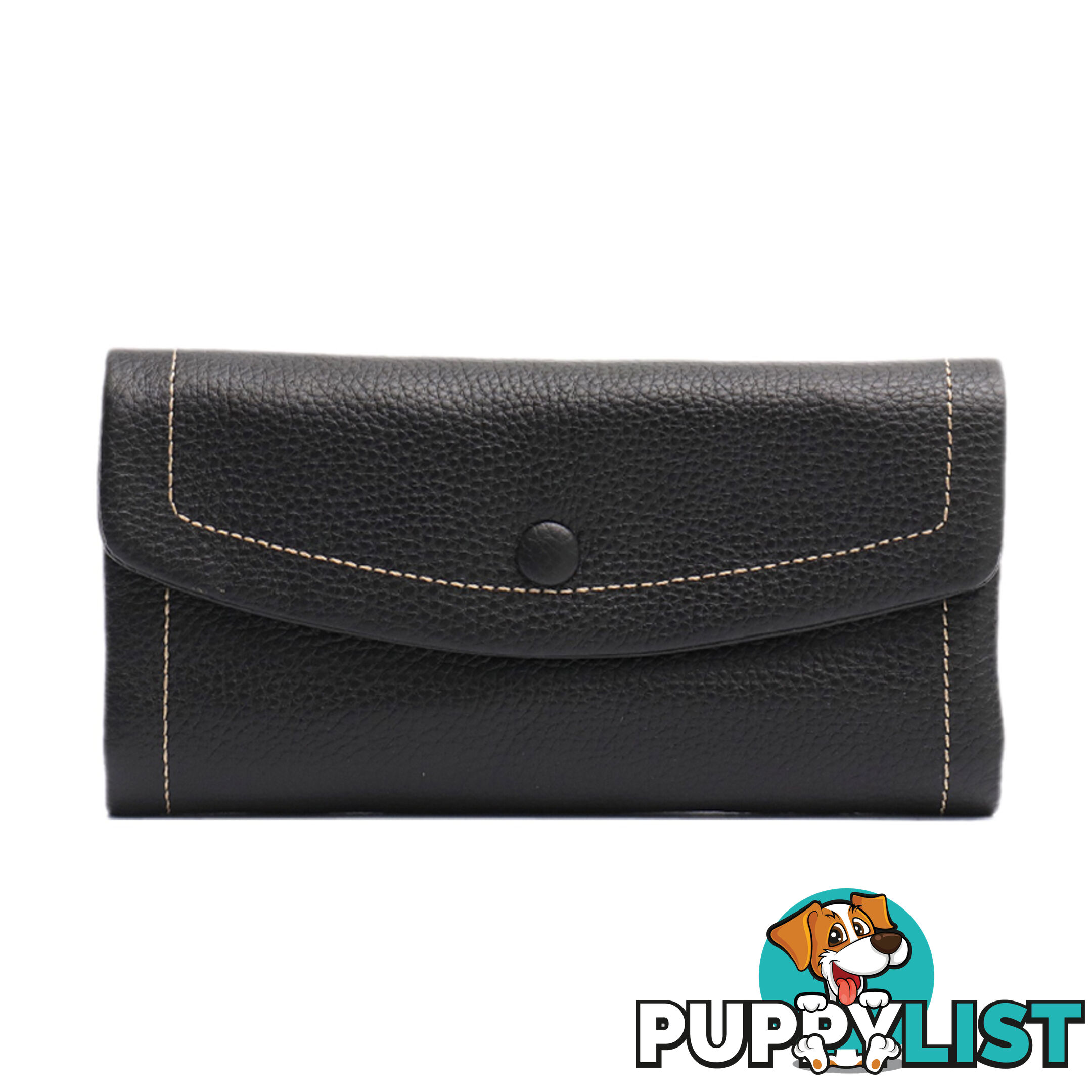 NONIE BLACK GENUINE LEATHER LADIES WALLET