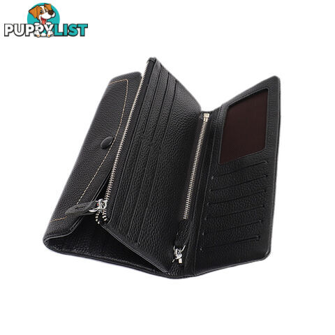 NONIE BLACK GENUINE LEATHER LADIES WALLET