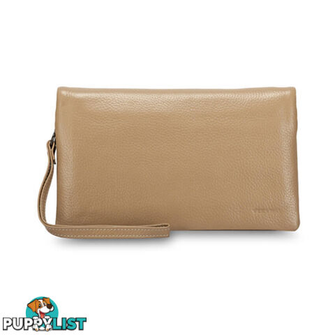 KELSI Beige Womens Genuine Leather Wallet