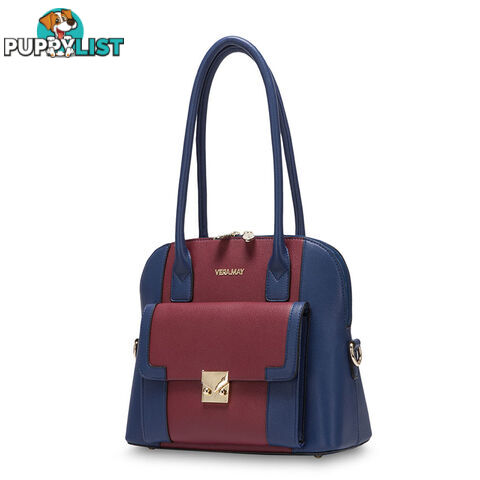 LIANA Navy & Burgundy Womens Handbag