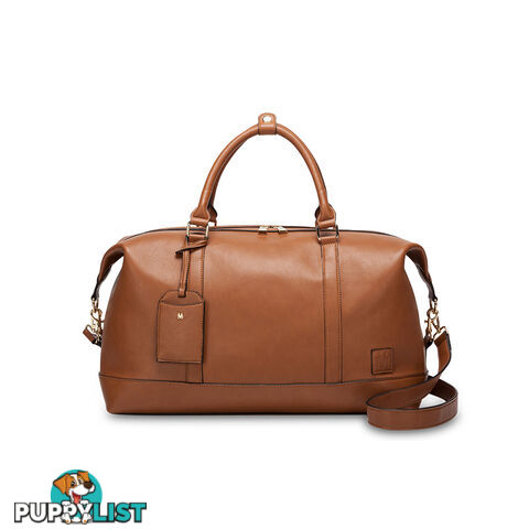 LUCCA Tan Overnight Travel Bag