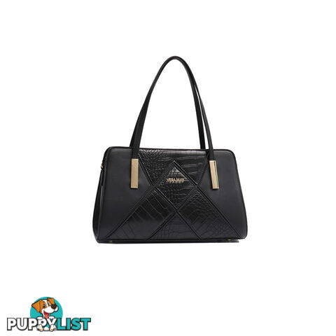 SHANNON BLACK VEGAN LEATHER LADIES HANDBAG