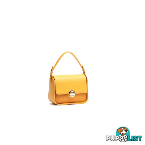 AMAYA MUSTARD VEGAN LEATHER LADIES HANDBAG