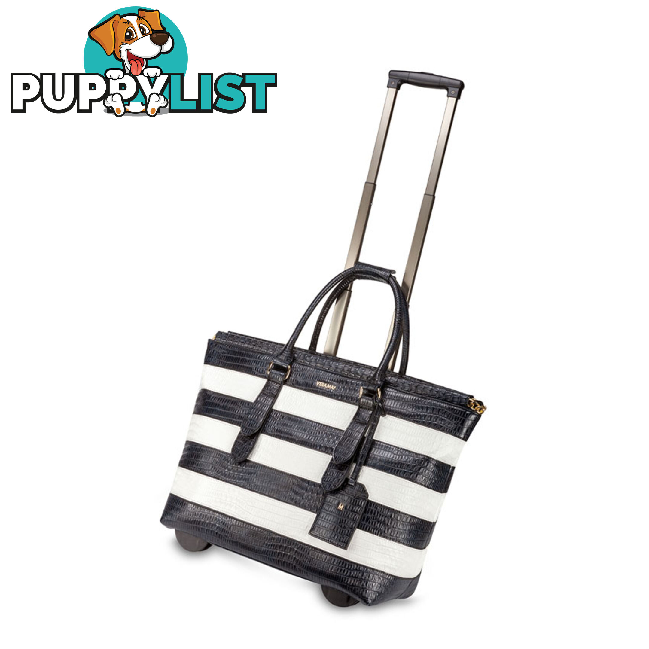 DARWIN STRIPED BLACK WHITE Travel Bag