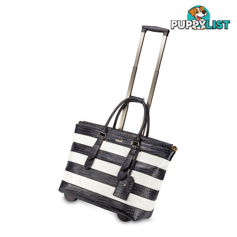 DARWIN STRIPED BLACK WHITE Travel Bag