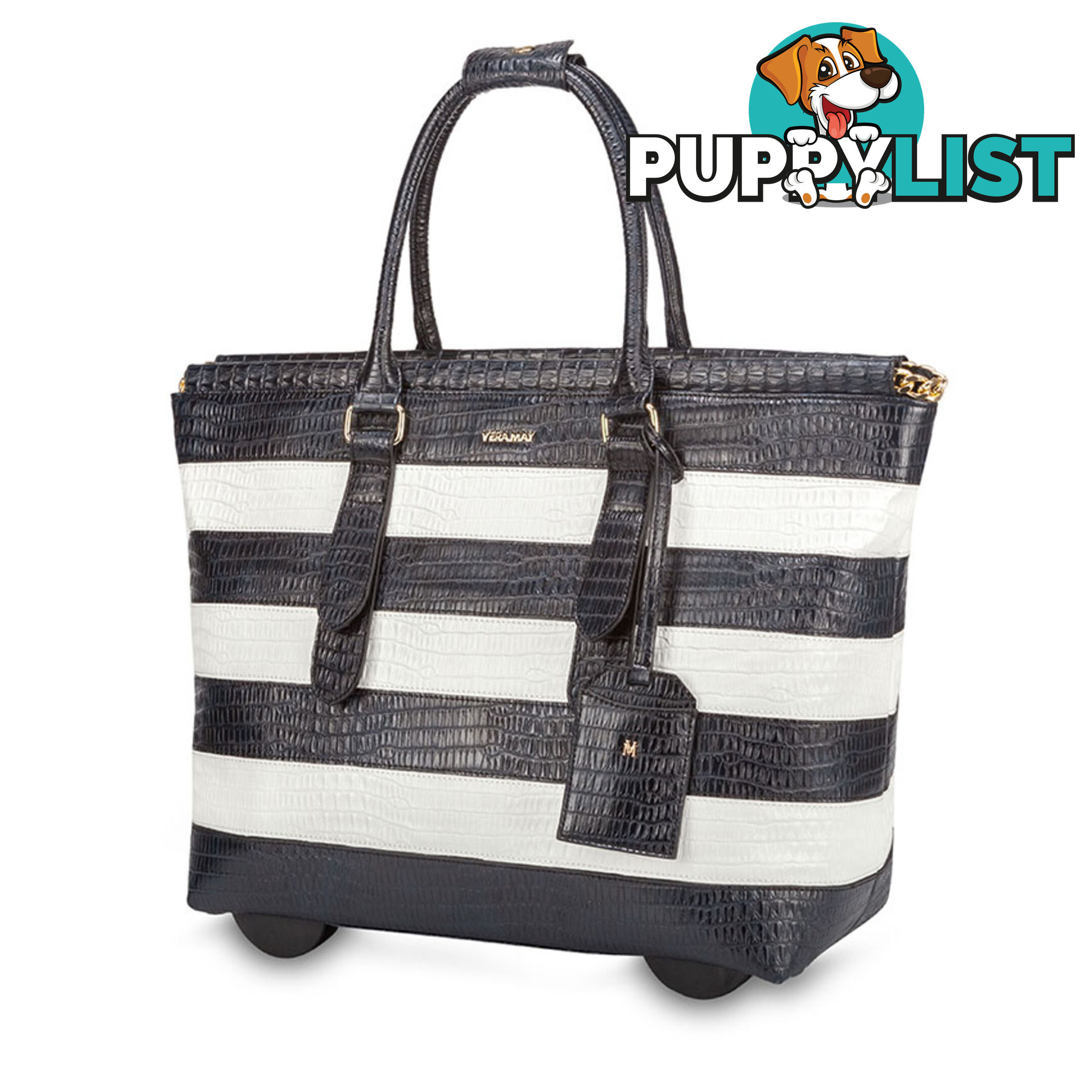 DARWIN STRIPED BLACK WHITE Travel Bag